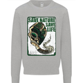 Save Nature Environment Climate Change Life Kids Sweatshirt Jumper Sports Grey