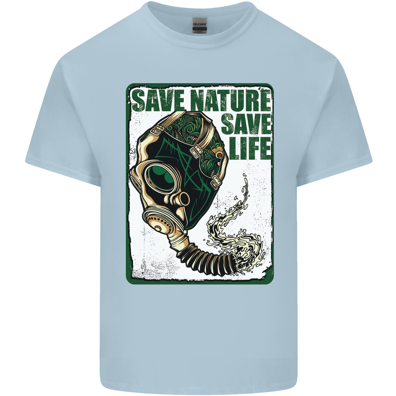 Save Nature Environment Climate Change Life Kids T-Shirt Childrens Light Blue