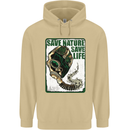 Save Nature Environment Climate Change Life Mens 80% Cotton Hoodie Sand
