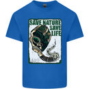 Save Nature Environment Climate Change Life Mens Cotton T-Shirt Tee Top Royal Blue