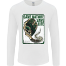 Save Nature Environment Climate Change Life Mens Long Sleeve T-Shirt White