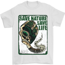 Save Nature Environment Climate Change Life Mens T-Shirt Cotton Gildan White