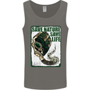 Save Nature Environment Climate Change Life Mens Vest Tank Top Charcoal