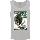 Save Nature Environment Climate Change Life Mens Vest Tank Top Sports Grey