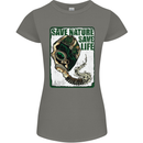 Save Nature Environment Climate Change Life Womens Petite Cut T-Shirt Charcoal