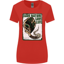 Save Nature Environment Climate Change Life Womens Wider Cut T-Shirt Red