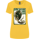 Save Nature Environment Climate Change Life Womens Wider Cut T-Shirt Yellow