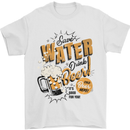 Save Water Drink Beer Funny Alcohol Mens T-Shirt Cotton Gildan White