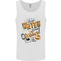 Save Water Drink Beer Funny Alcohol Mens Vest Tank Top White