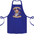 Save an Anvil Bang a Blacksmith Cotton Apron 100% Organic Royal Blue