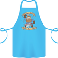 Save an Anvil Bang a Blacksmith Cotton Apron 100% Organic Turquoise