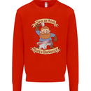 Save an Anvil Bang a Blacksmith Kids Sweatshirt Jumper Bright Red