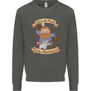 Save an Anvil Bang a Blacksmith Kids Sweatshirt Jumper Storm Grey
