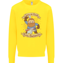 Save an Anvil Bang a Blacksmith Kids Sweatshirt Jumper Yellow