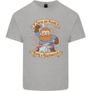 Save an Anvil Bang a Blacksmith Kids T-Shirt Childrens Sports Grey