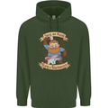 Save an Anvil Bang a Blacksmith Mens 80% Cotton Hoodie Forest Green