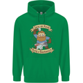 Save an Anvil Bang a Blacksmith Mens 80% Cotton Hoodie Irish Green