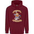 Save an Anvil Bang a Blacksmith Mens 80% Cotton Hoodie Maroon