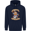 Save an Anvil Bang a Blacksmith Mens 80% Cotton Hoodie Navy Blue