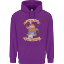 Save an Anvil Bang a Blacksmith Mens 80% Cotton Hoodie Purple