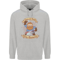 Save an Anvil Bang a Blacksmith Mens 80% Cotton Hoodie Sports Grey