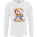 Save an Anvil Bang a Blacksmith Mens Long Sleeve T-Shirt White
