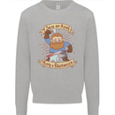 Save an Anvil Bang a Blacksmith Mens Sweatshirt Jumper Sports Grey
