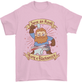 Save an Anvil Bang a Blacksmith Mens T-Shirt 100% Cotton Light Pink
