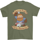 Save an Anvil Bang a Blacksmith Mens T-Shirt 100% Cotton Military Green