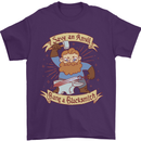 Save an Anvil Bang a Blacksmith Mens T-Shirt 100% Cotton Purple