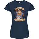 Save an Anvil Bang a Blacksmith Womens Petite Cut T-Shirt Navy Blue