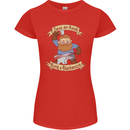 Save an Anvil Bang a Blacksmith Womens Petite Cut T-Shirt Red