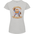 Save an Anvil Bang a Blacksmith Womens Petite Cut T-Shirt Sports Grey