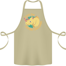 Save the Chbby Unicorns Funny Rhino Cotton Apron 100% Organic Khaki
