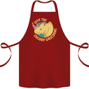 Save the Chbby Unicorns Funny Rhino Cotton Apron 100% Organic Maroon