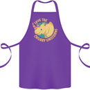 Save the Chbby Unicorns Funny Rhino Cotton Apron 100% Organic Purple