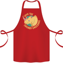 Save the Chbby Unicorns Funny Rhino Cotton Apron 100% Organic Red