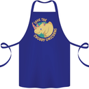 Save the Chbby Unicorns Funny Rhino Cotton Apron 100% Organic Royal Blue