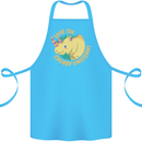 Save the Chbby Unicorns Funny Rhino Cotton Apron 100% Organic Turquoise