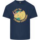 Save the Chbby Unicorns Funny Rhino Kids T-Shirt Childrens Navy Blue