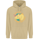 Save the Chbby Unicorns Funny Rhino Mens 80% Cotton Hoodie Sand