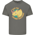 Save the Chbby Unicorns Funny Rhino Mens Cotton T-Shirt Tee Top Charcoal