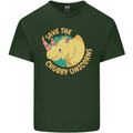 Save the Chbby Unicorns Funny Rhino Mens Cotton T-Shirt Tee Top Forest Green