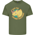 Save the Chbby Unicorns Funny Rhino Mens Cotton T-Shirt Tee Top Military Green