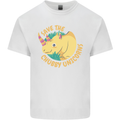 Save the Chbby Unicorns Funny Rhino Mens Cotton T-Shirt Tee Top White
