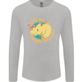 Save the Chbby Unicorns Funny Rhino Mens Long Sleeve T-Shirt Sports Grey