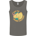 Save the Chbby Unicorns Funny Rhino Mens Vest Tank Top Charcoal