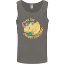 Save the Chbby Unicorns Funny Rhino Mens Vest Tank Top Charcoal