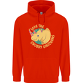 Save the Cuhbby Unicorns Funny Rhino Childrens Kids Hoodie Bright Red