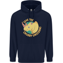 Save the Cuhbby Unicorns Funny Rhino Childrens Kids Hoodie Navy Blue